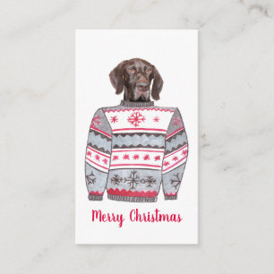 Glossy Grizzly Ugly jul Sweater Tilläggskort