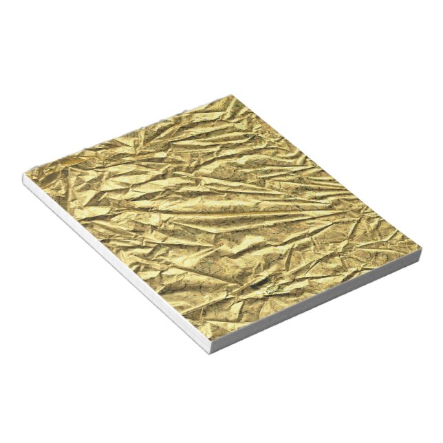Glossy guld foil anteckningsblock (Vinklad)