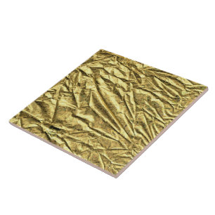 Glossy guld foil kakelplatta