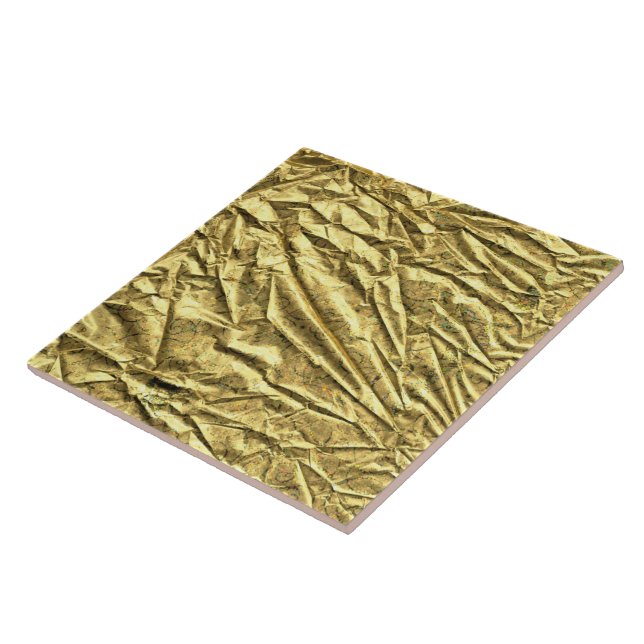 Glossy guld foil kakelplatta (Sidan)