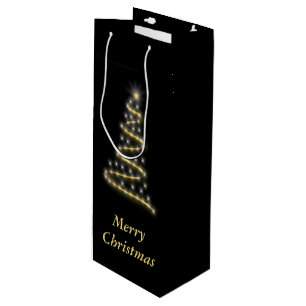 Glossy guld Julgran svart