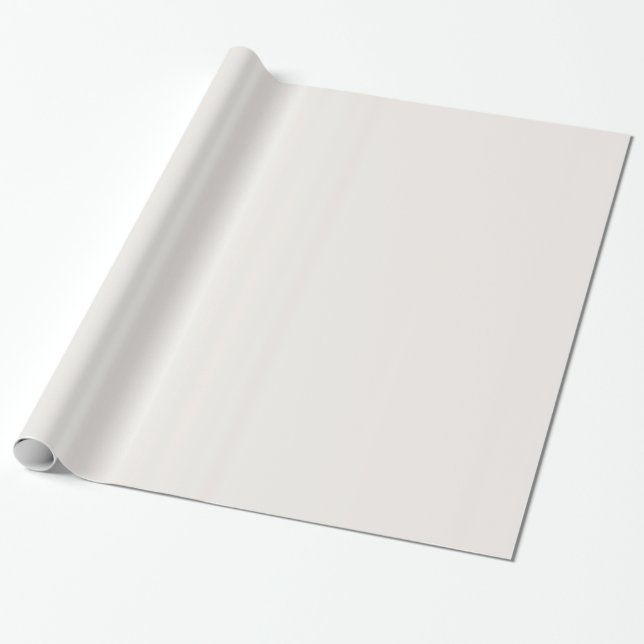 Glossy Isabelline White Wrapping Papper Presentpapper (Utrullad)