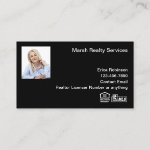 Glossy MLS Realtor Photo Affärskort Visitkort