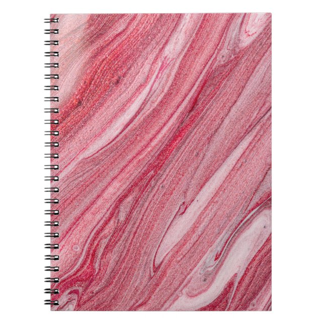 Glossy Nagel polsk: Texturerad bakgrund Anteckningsbok (Framsidan)