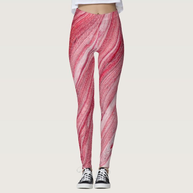 Glossy Nagel polsk: Texturerad bakgrund Leggings (Framsida)