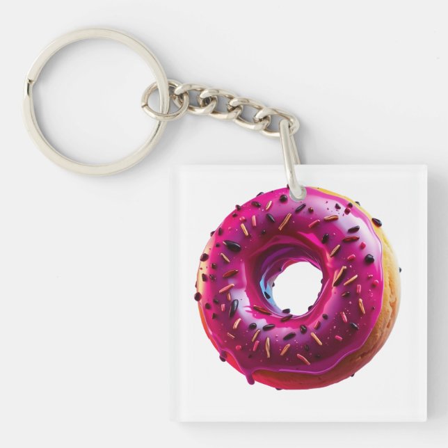 Glossy Pink Donut with Dark Sprinkles (Framsidan)