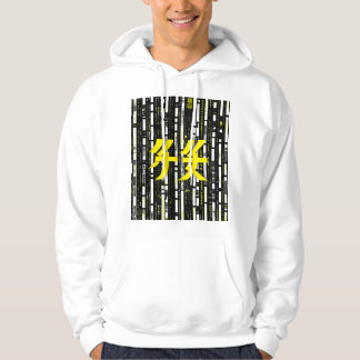 Glossy Pink Donut with Dark Sprinkles Hoodie