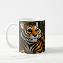Glossy Tiger Coffee Kaffemugg