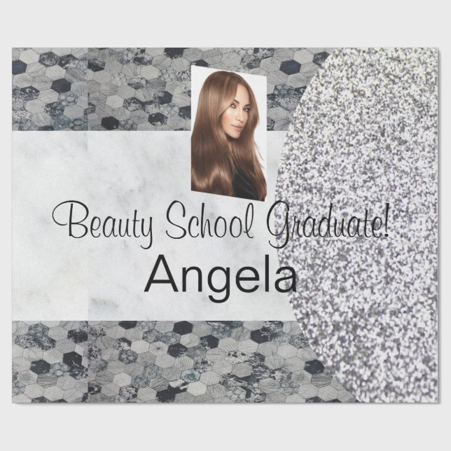 Glossy Wrapping Papper, Beauty School Student! Gry Presentpapper (Platt)