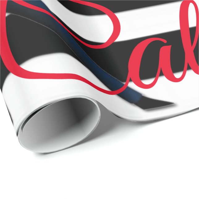 Glossy Wrapping Papper Caliente Mexican Presentpapper (Rullad Hörn)