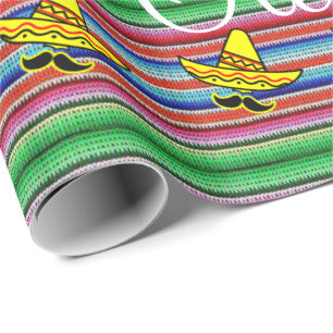 Glossy Wrapping Papper Viva Mexican Ole Ola Presentpapper