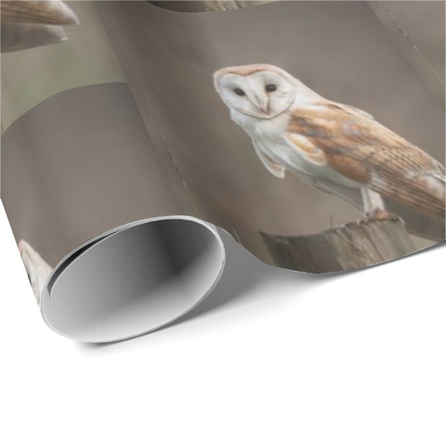 Glossy Wrapping Pappra Uggla Presentpapper (Rullad Hörn)