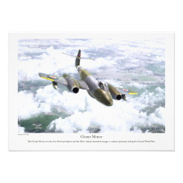 Gloster Meteor Fototryck