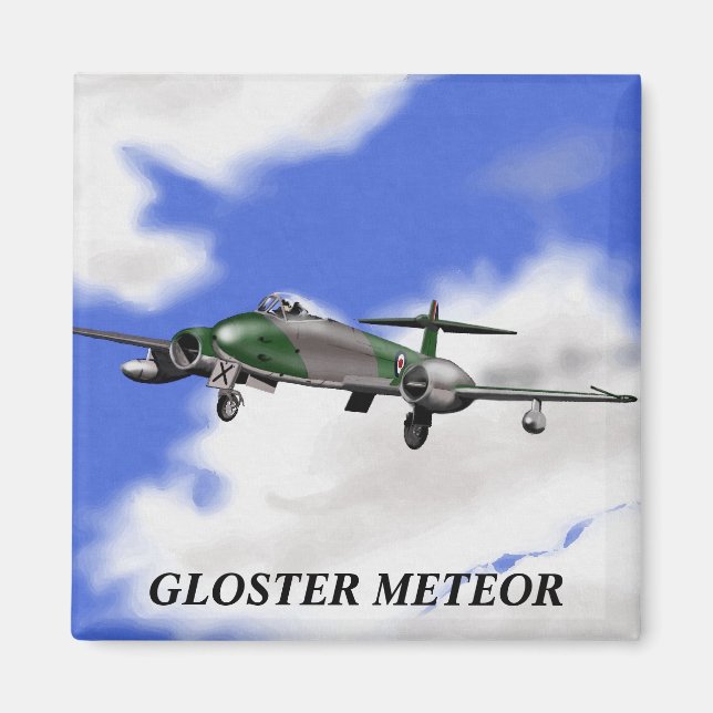 Gloster Meteor Magnet (Framsidan)