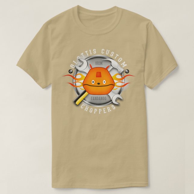 Glottis Anpassningsbar Choppers T Shirt (Design framsida)