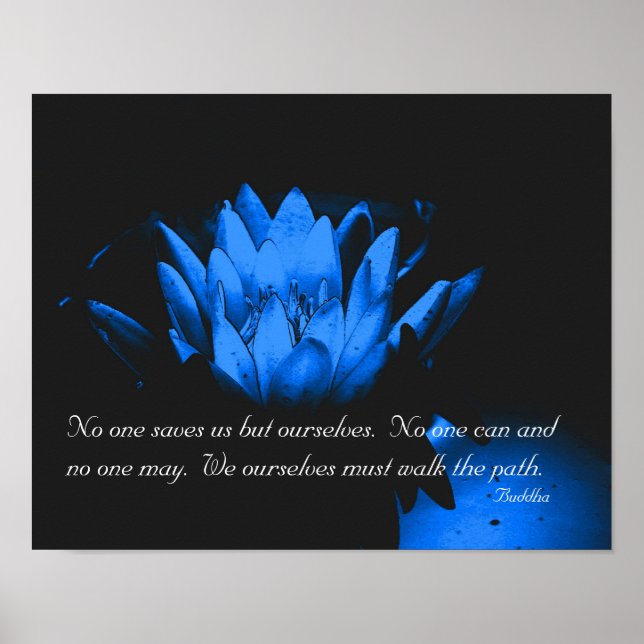 Glotus Flower Buddha-inspirationsoffert Poster (Framsidan)