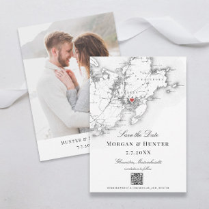 Gloucester Cape Ann Spara datum Elegant QR-kod Datumet