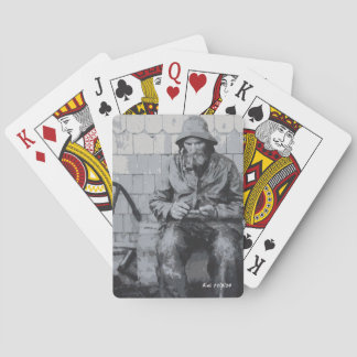 Gloucester Fisherman Mending Hans Nets Casinokort