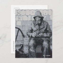 Gloucester Fiskare Reparerar Sina Nät Vykort