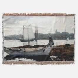 Gloucester Harbour och Dory Winslow Homer 1880 Filt