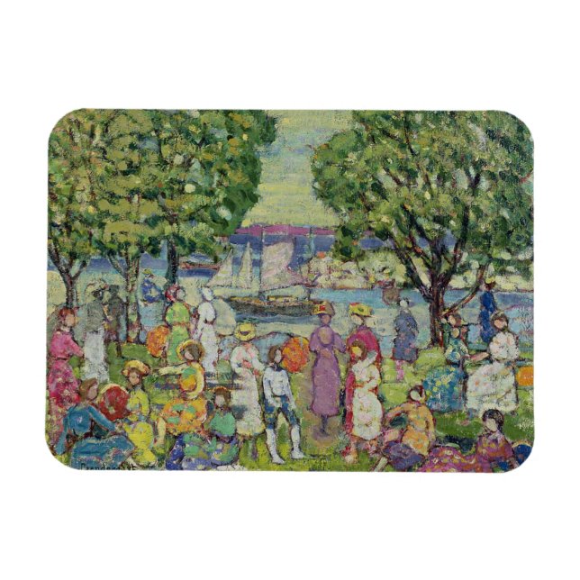 Gloucester Harbour (olja på canvas) Magnet (Horisontell)