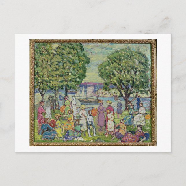 Gloucester Harbour (olja på canvas) Vykort (Framsida)