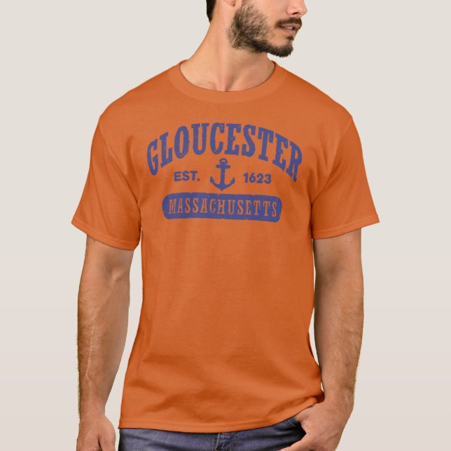 Gloucester Massachusetts 2 T Shirt (Framsida)