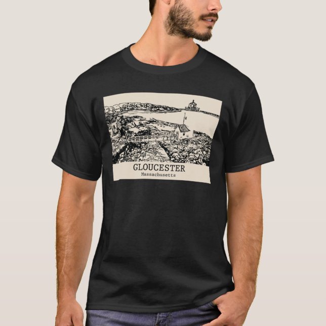 Gloucester Massachusetts Oversized T Shirt (Framsida)