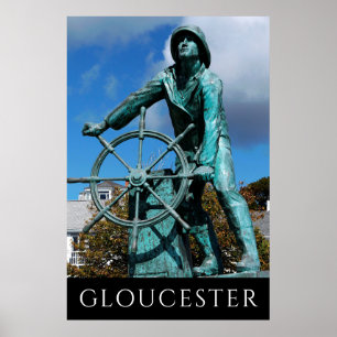 Gloucester MORSA Fisherman Monument Poster