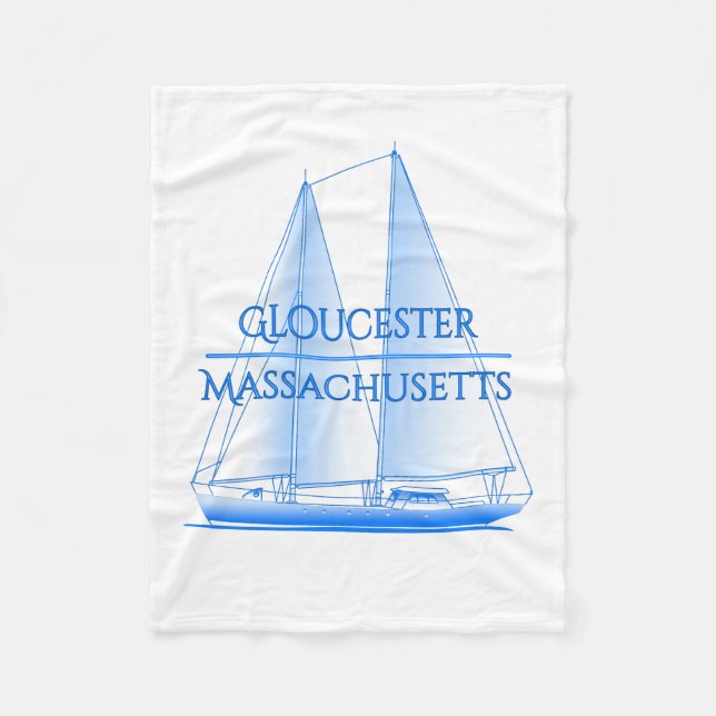 Gloucester Nautisk kustsjöfarare Fleecefilt (Framsidan)