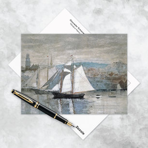 Gloucester Schooners Sloop Winslow Homer Vykort