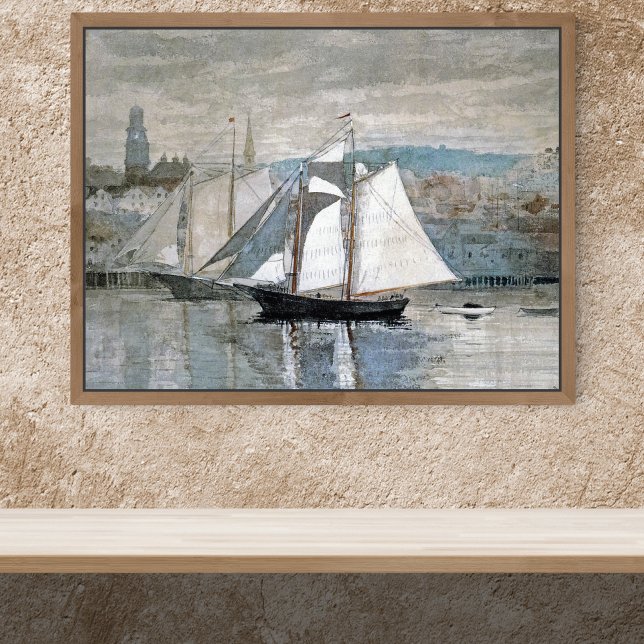 Gloucester Sloops Sailing Winslow Homer Poster (Skapare uppladdad)