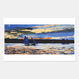 Gloucester Sunset by Winslow Homer Rektangulärt Klistermärke