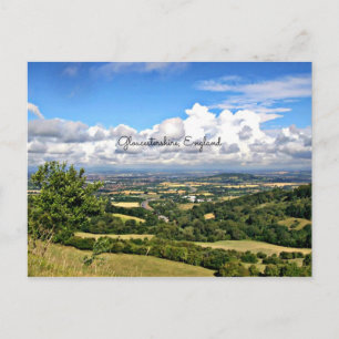 Gloucestershire, England landskap Vykort