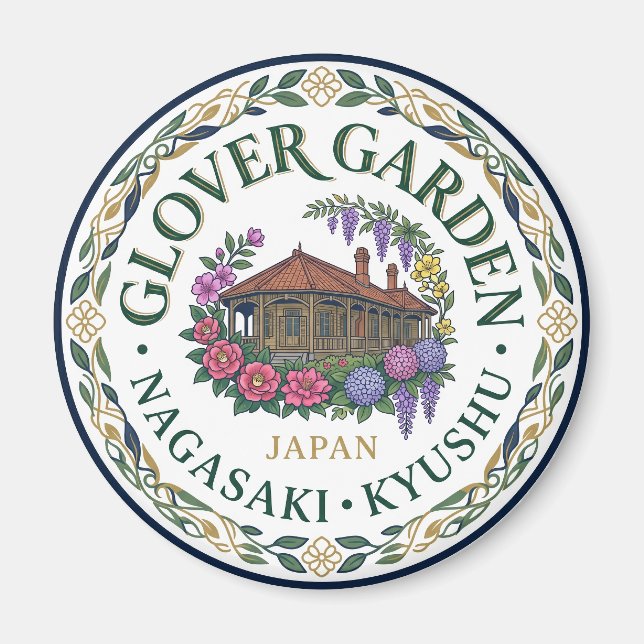 Glover Garden Japan Magnet (Framsidan)