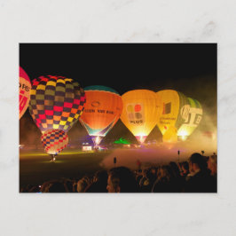 Glow Balloon Fiesta Vykort
