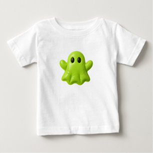Glow Buddy - Cute Grönt Ghost Tee