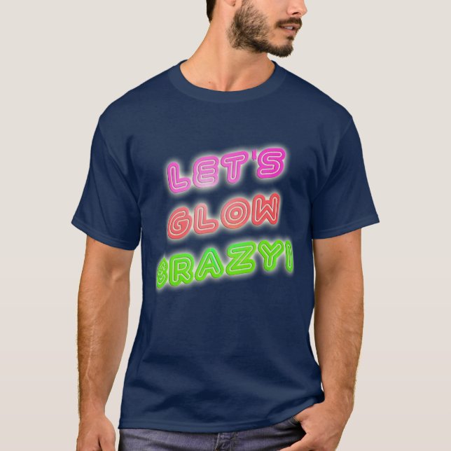 Glow Crazy Coola Neon Say T Shirt (Framsida)