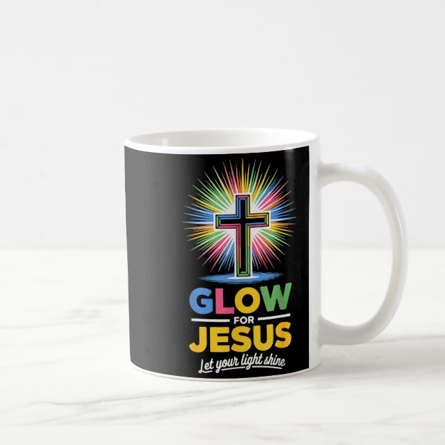 Glow For Jesus Christian Faith  Kaffemugg (Höger)