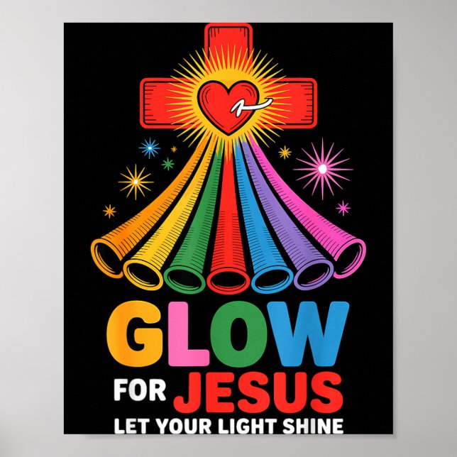Glow For Jesus Christian Faith  Poster (Framsidan)
