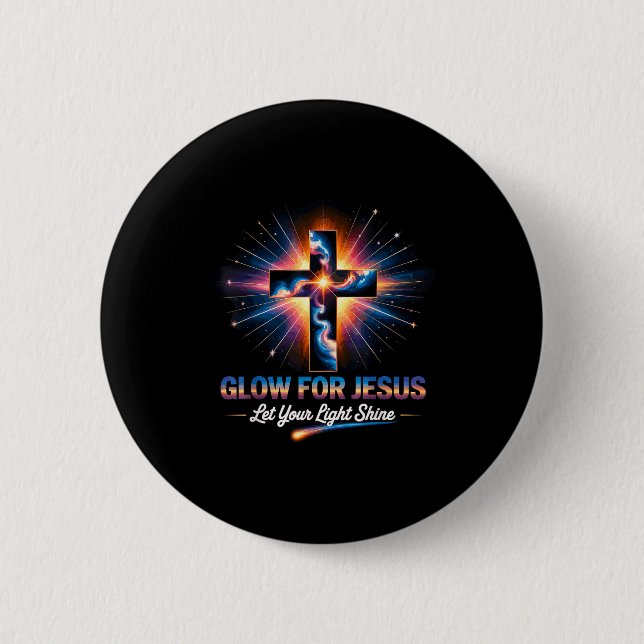 Glow For Jesus Cross  Knapp (Framsida)