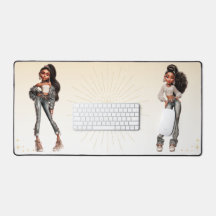 Glow Getter Mousepad | Confident Glam Desk Mat