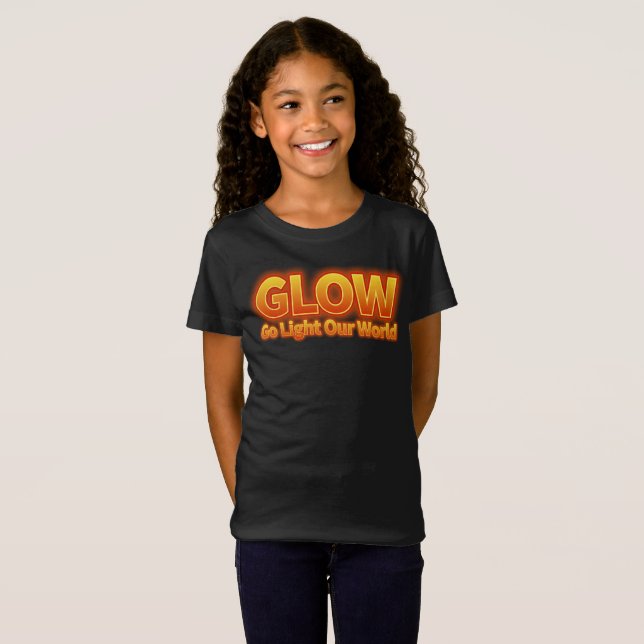 Glow-Go Light our world T Shirt (Hel framsida)