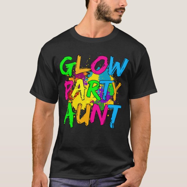 Glow Party Clothing Glow Party  Glow Party Aunt T Shirt (Framsida)