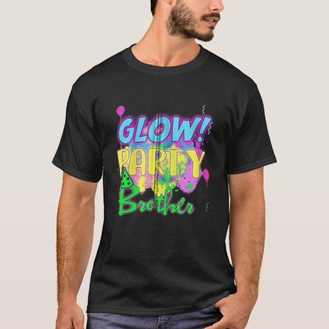 Glow Party Clothing Glow Party Glow Party Brother T Shirt (Framsida)