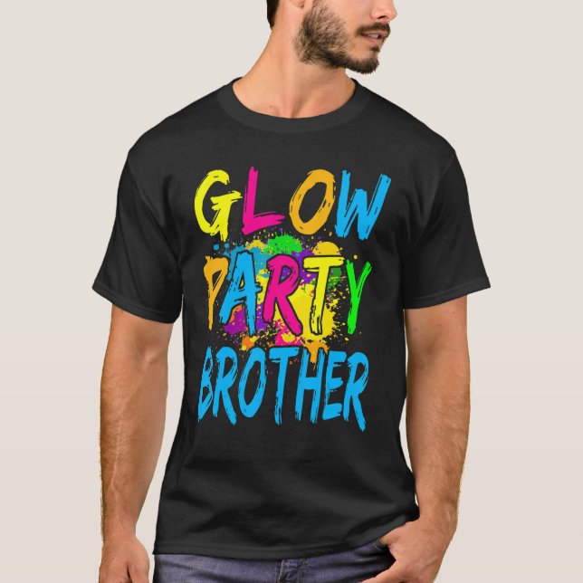 Glow Party Clothing Glow Party Glow Party Brother T Shirt (Framsida)