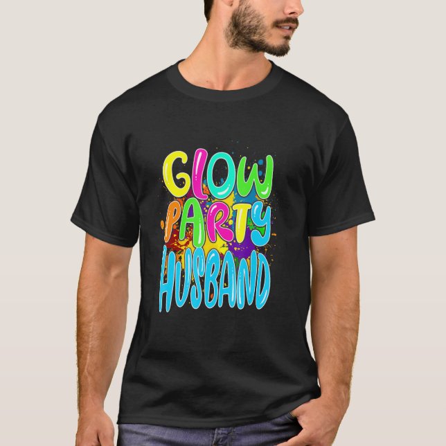 Glow Party Clothing Glow Party Glow Party Husband T Shirt (Framsida)