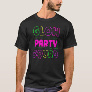 Glow Party Squad Neon Ljus Party T Shirt