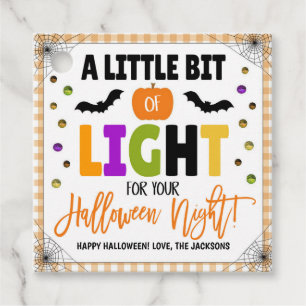 Glow Stick Halloween Gift-Märkre Gåvor Etiketter