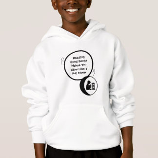 Glow With Books Kids Hoodie T Shirt